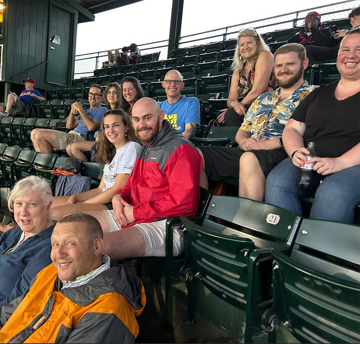 The VCF team at the Lake Monsters game June 2024.