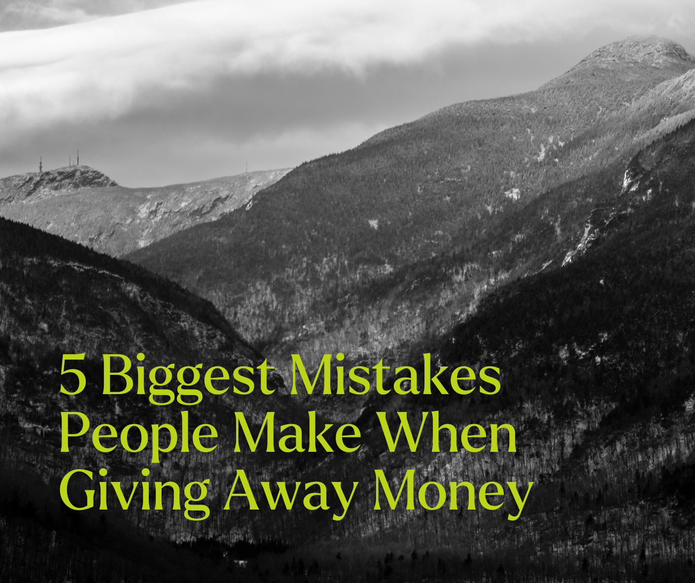 5 Biggest Mistakes People Make When Giving Away Money thumbnail