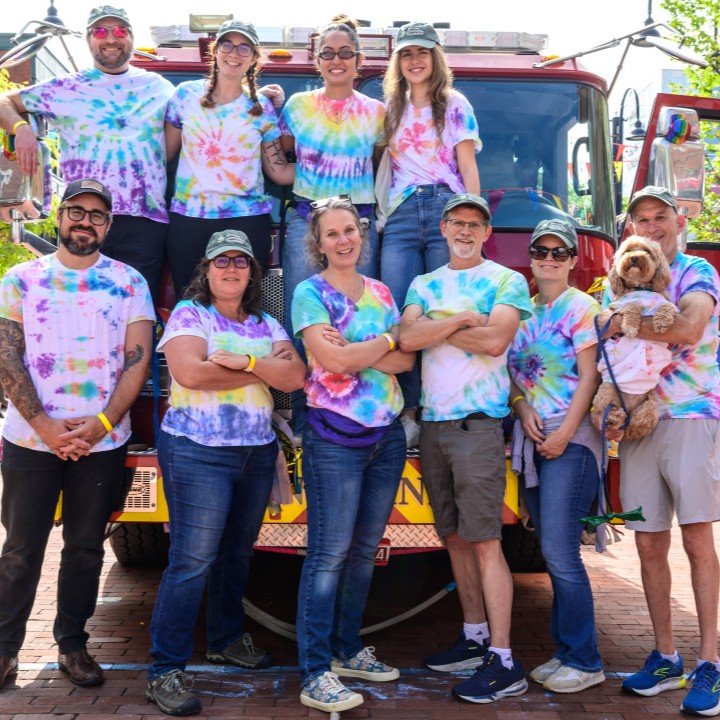 VCF Staff Team at the Outright Vermont Firetruck Pull Event