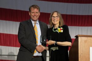 Dan receiving an award