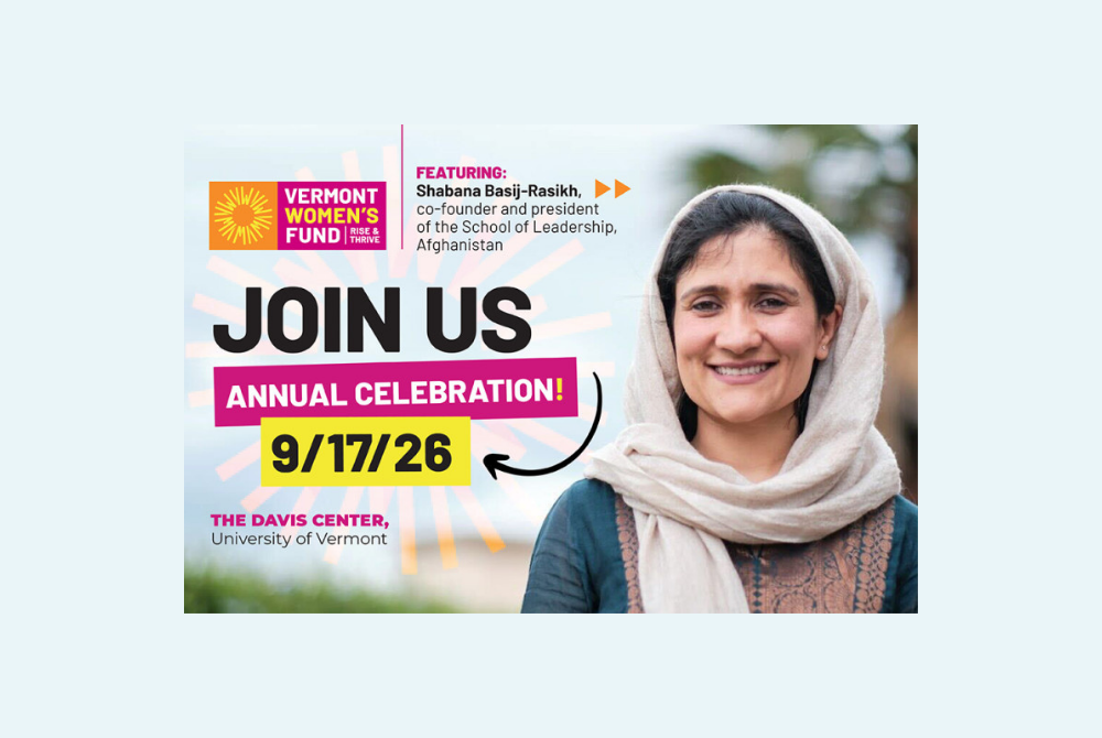 Vermont Women's Family Annual Celebration poster
